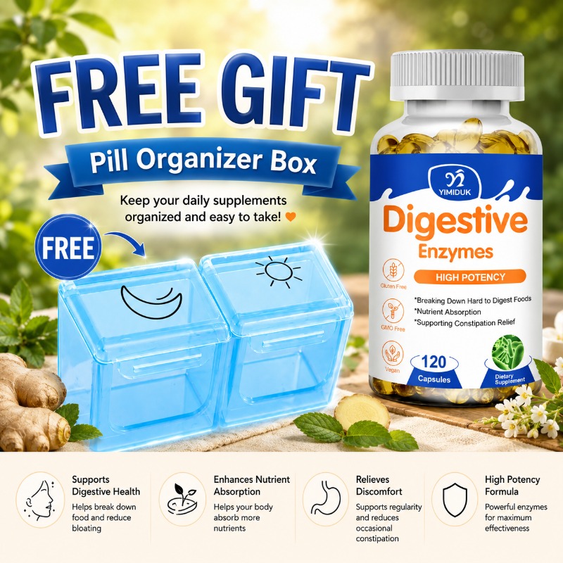 Digestive Enzyme Blend - Cápsulas de Enzimas Digestivas Orgánicas, con