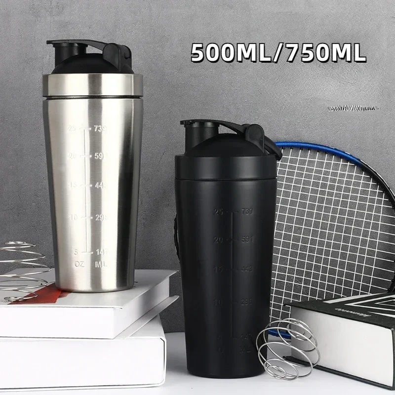 Fitness With Nutrition - Vaso Mezclador de Proteínas de Acero