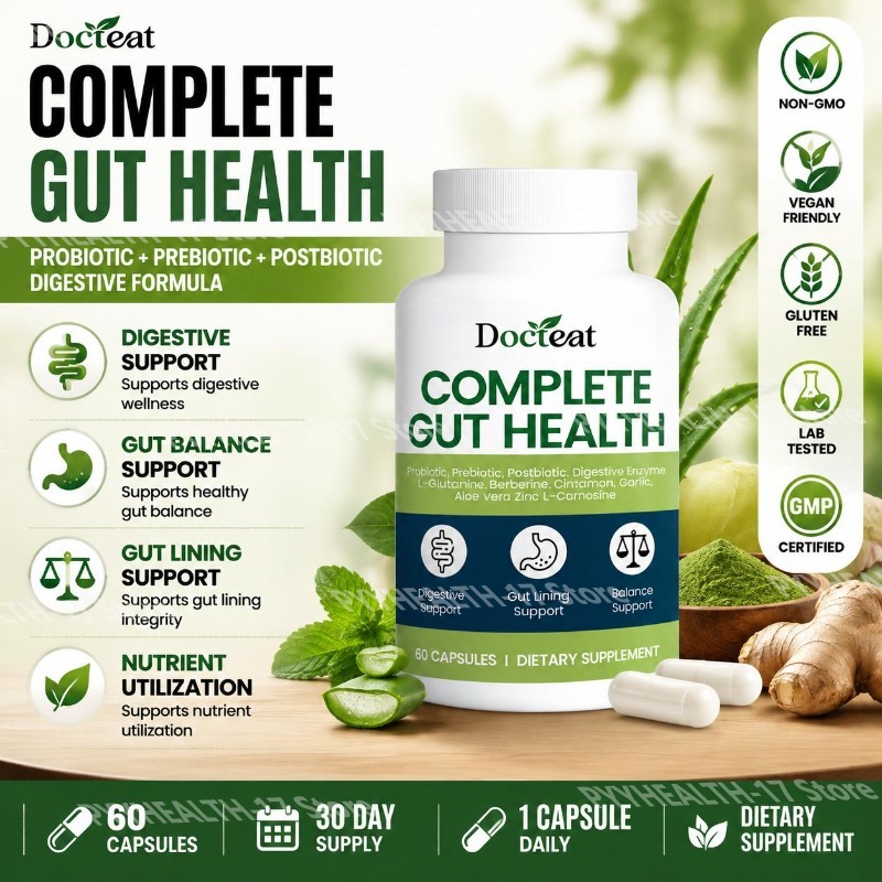 Digestive Enzyme Blend - Cápsulas Docteat para la Salud Intestinal