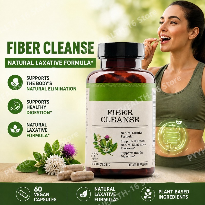 Digestive Enzyme Blend - Cápsulas de Psyllium Husk Fiber Cleanse