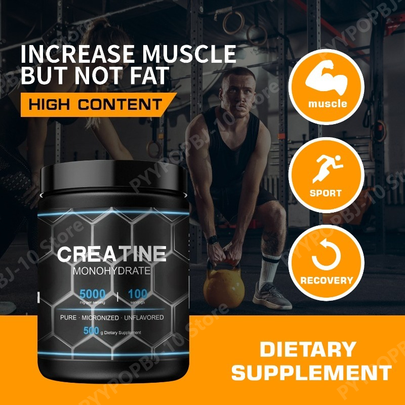 Creatine Monohydrate Powder - Creatina Monohidrato en Polvo, Pura, Micronizada,