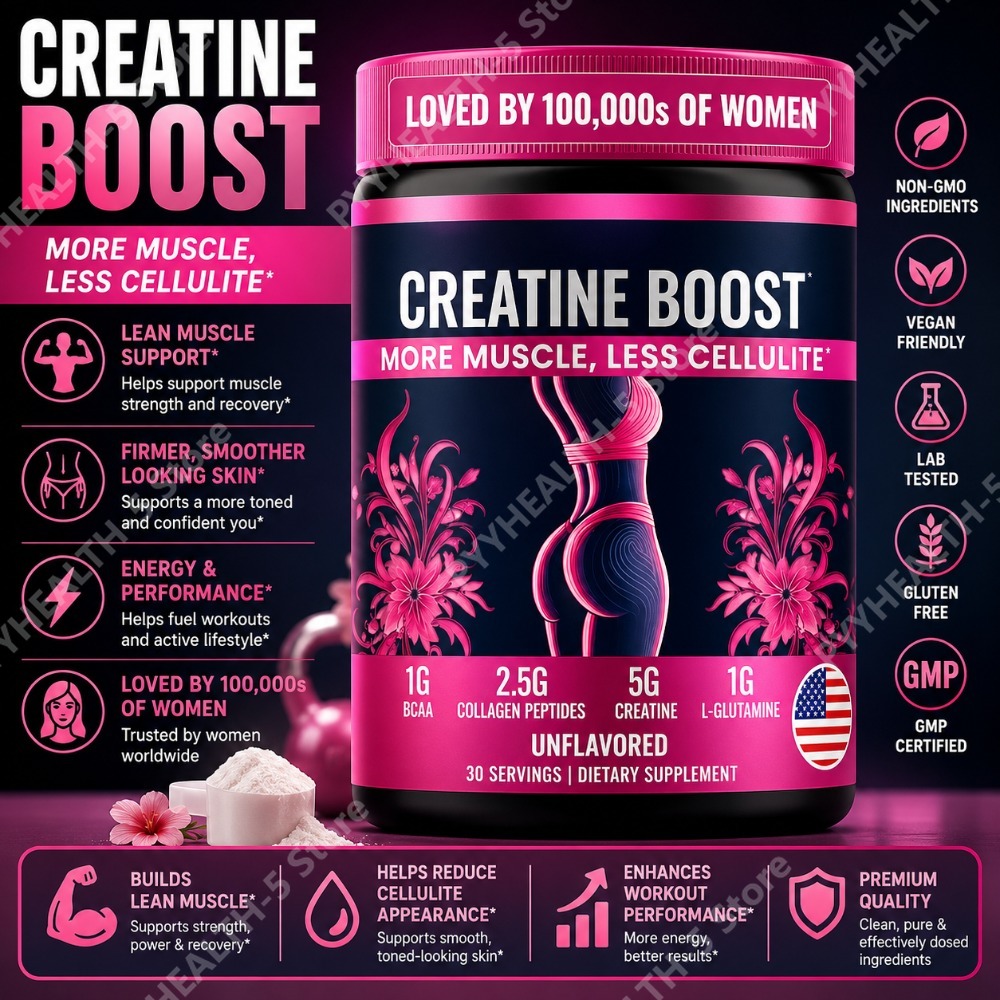 Creatine Monohydrate Powder - Creatina Monohidrato en Polvo para Mujeres