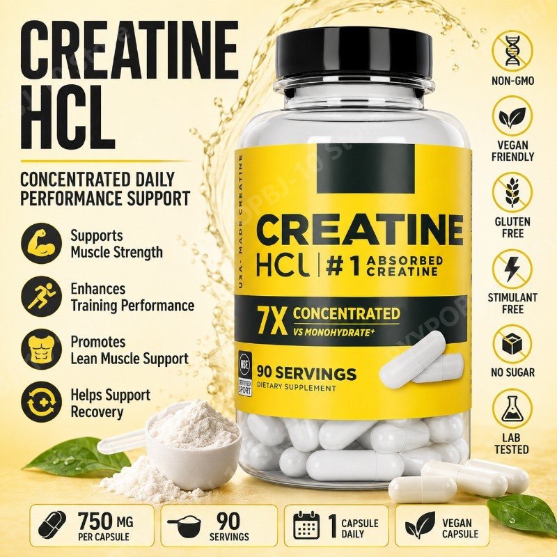 Creatina HCl 750mg 90 Cápsulas - Fitness With Nutrition reseña y precio