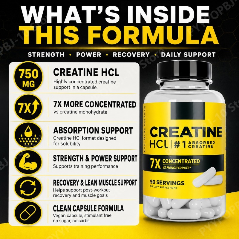 Creatina HCl 750mg 90 Cápsulas - Fitness With Nutrition reseña y precio