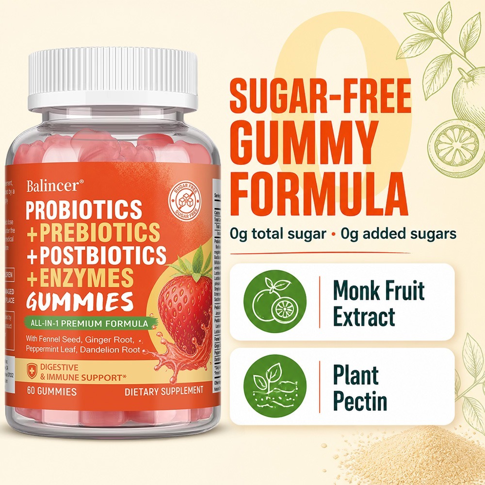 Gomitas Probióticas - Contiene - Digestive Enzyme Blend reseña y precio