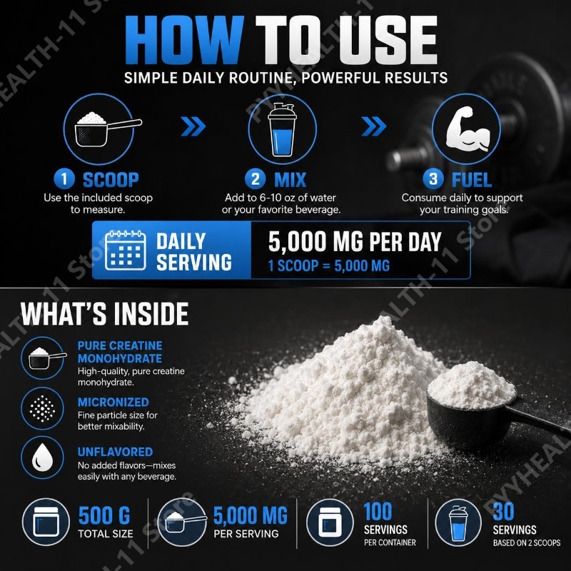 Creatina Monohidrato en Polvo  - Creatine Monohydrate Powder reseña y precio